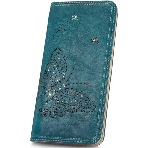 Wallet Ultra Slim, Clutch Long Peacock Blue - Picture 1 of 6